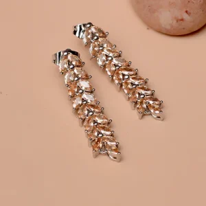 Party Wear Champagne Earrings